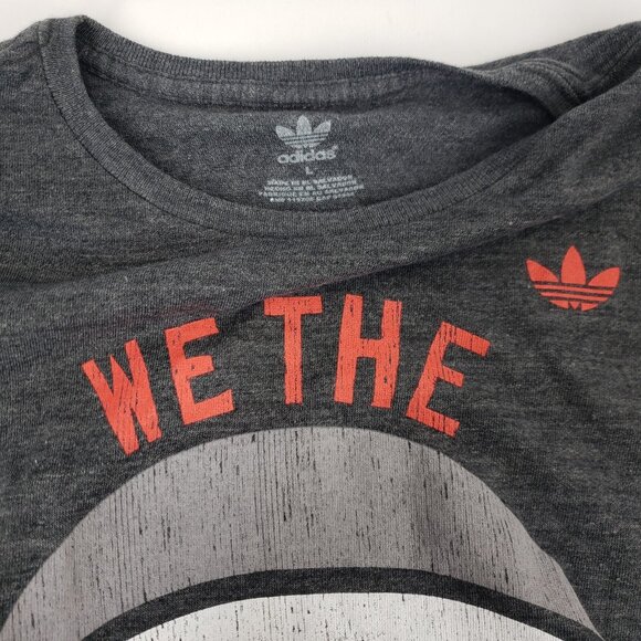 NBA Toronto Raptors We The North Adidas Logo Gray T-Shirt Size Men's Large - Picture 6 of 13